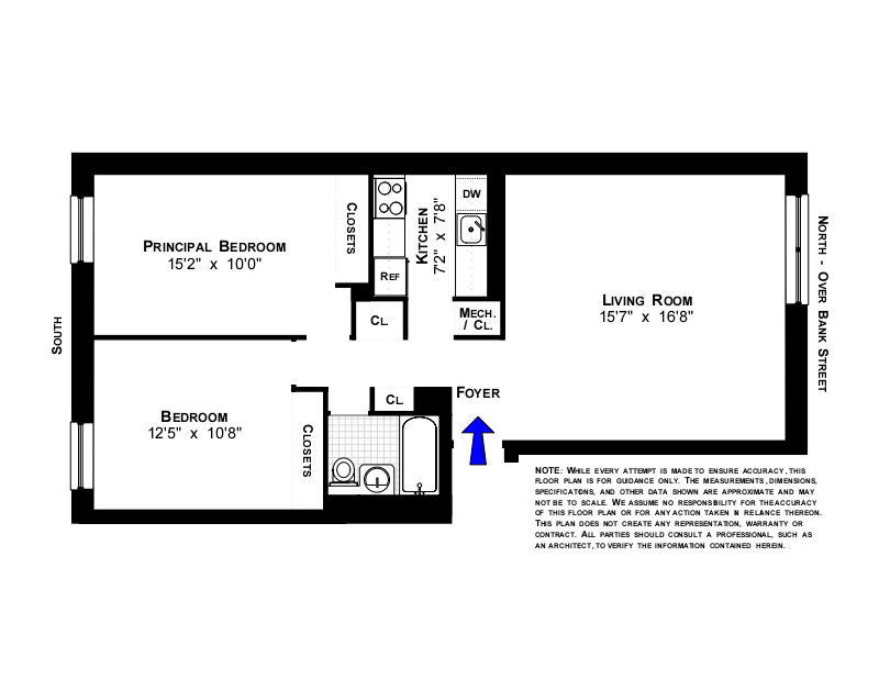Floorplan for 142 Bank Street, 3B