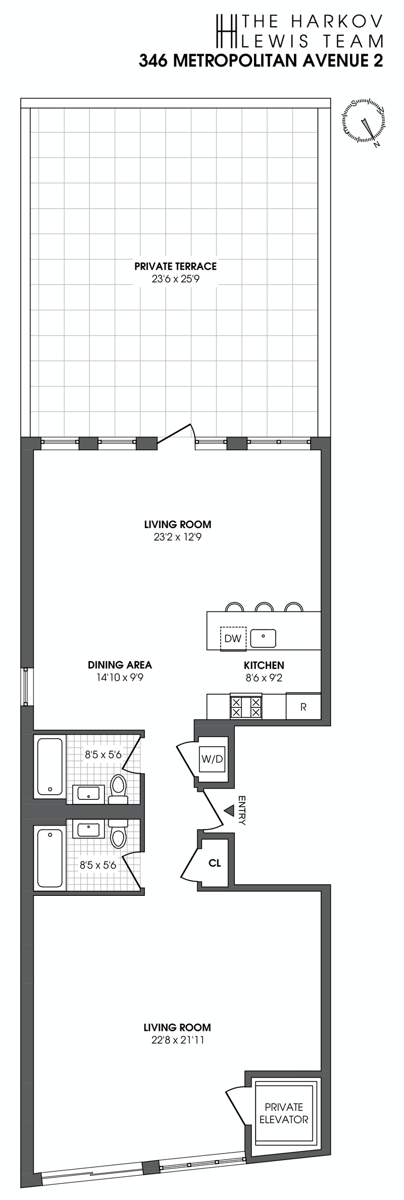 Floorplan for 346 Metropolitan Avenue, 2