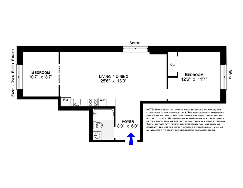 Floorplan for 133 Essex Street