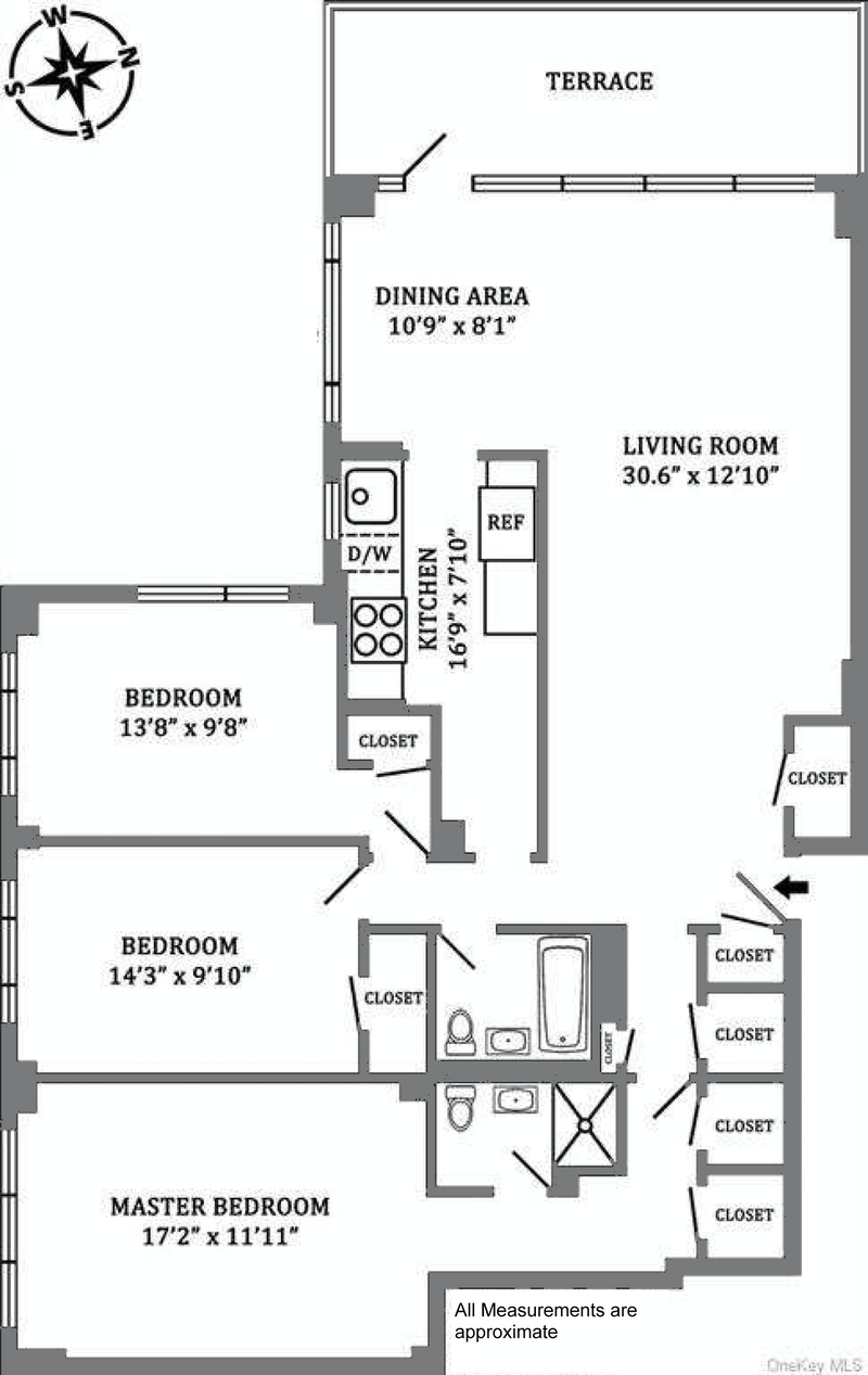 Floorplan for 2727 Palisade Avenue, 6H
