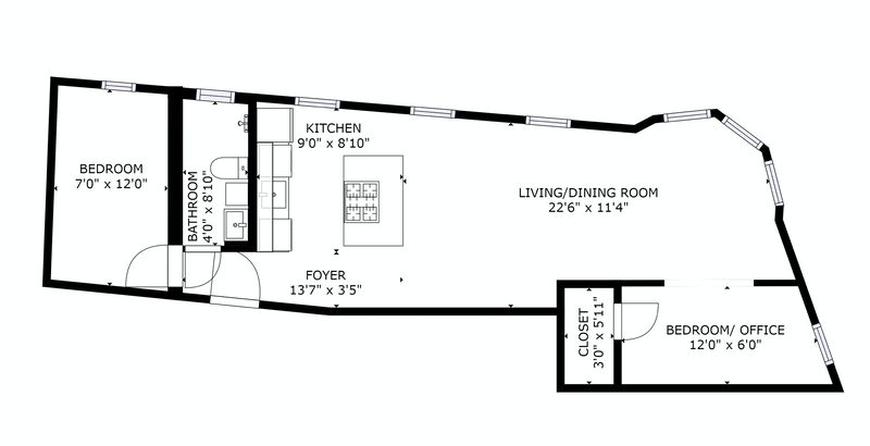 Floorplan for 2 Jane Street, 3C