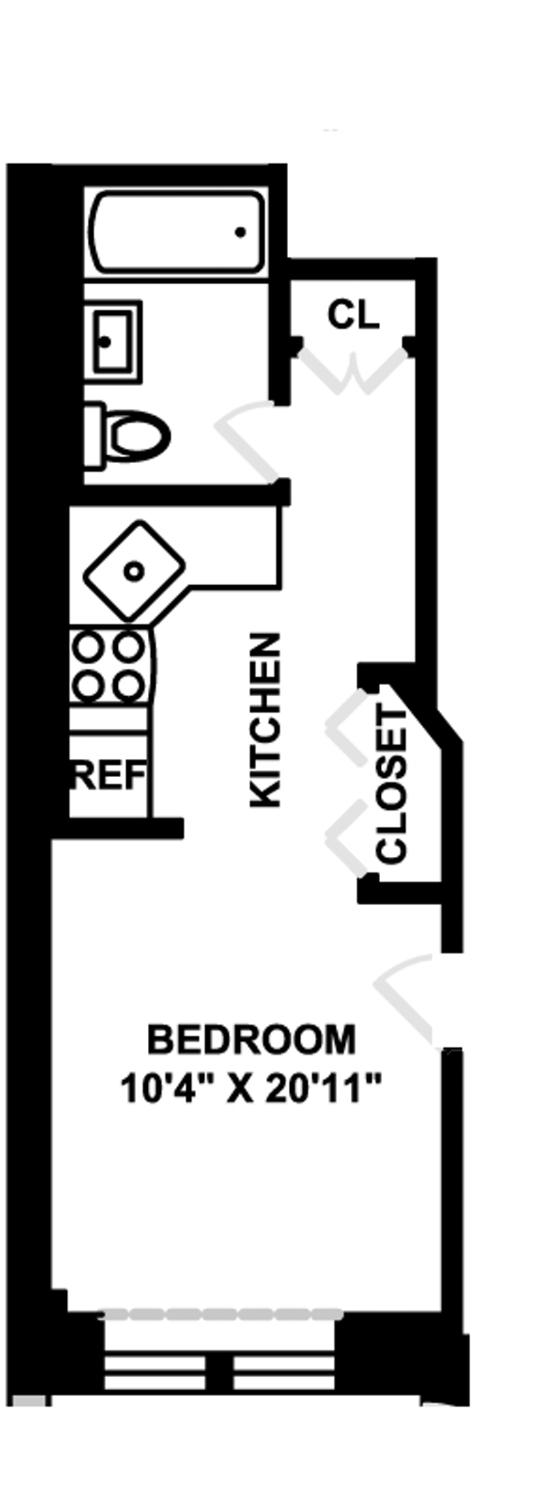 Floorplan for 123 West 78th Street, GF