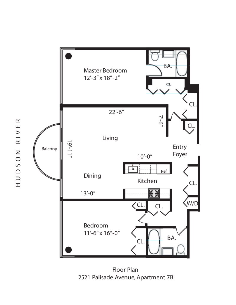 Floorplan for 2521 Palisade Avenue