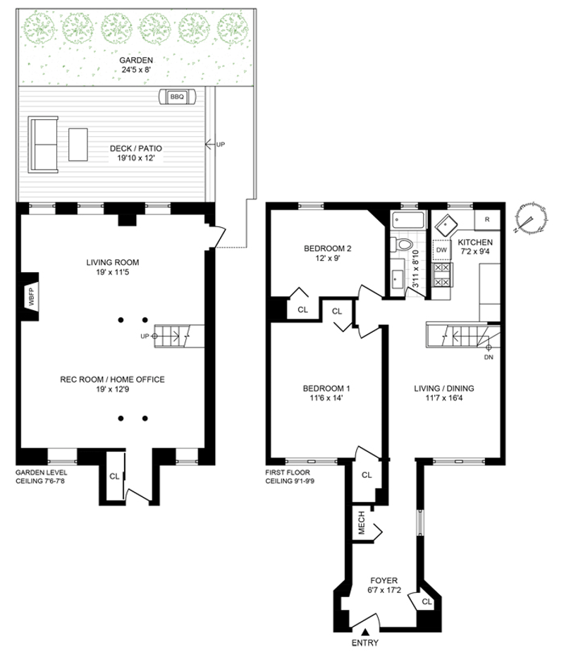 Floorplan for 475 Seventh Avenue, 1RR