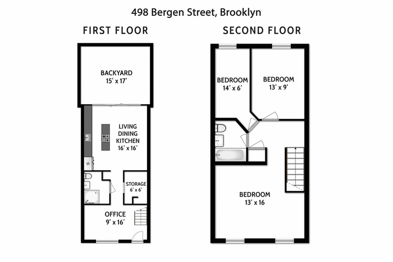Floorplan for 498 Bergen Street, TH