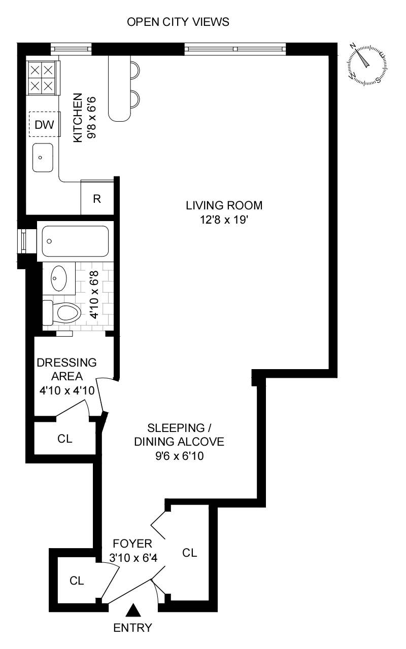 Floorplan for 220 Berkeley Place, 6F