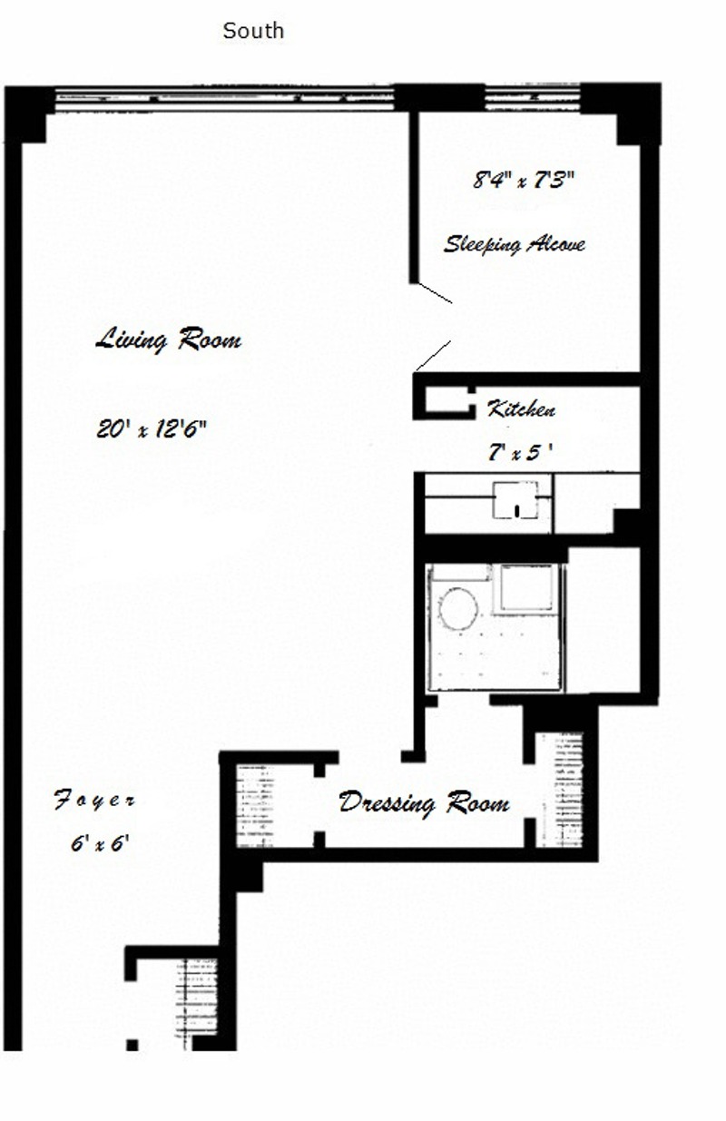 Floorplan for 420 East 64th Street, E12B