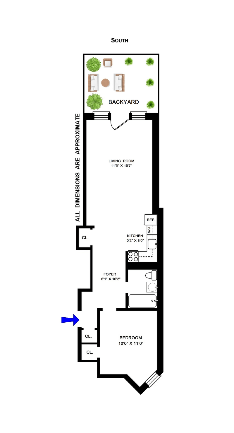 Floorplan for 534 East 88th Street, 1B