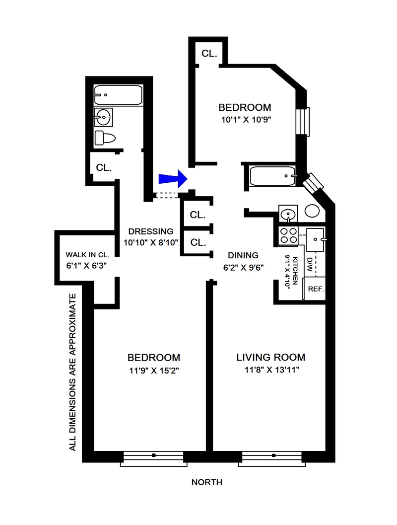 Floorplan for 534 East 88th Street, 3CD