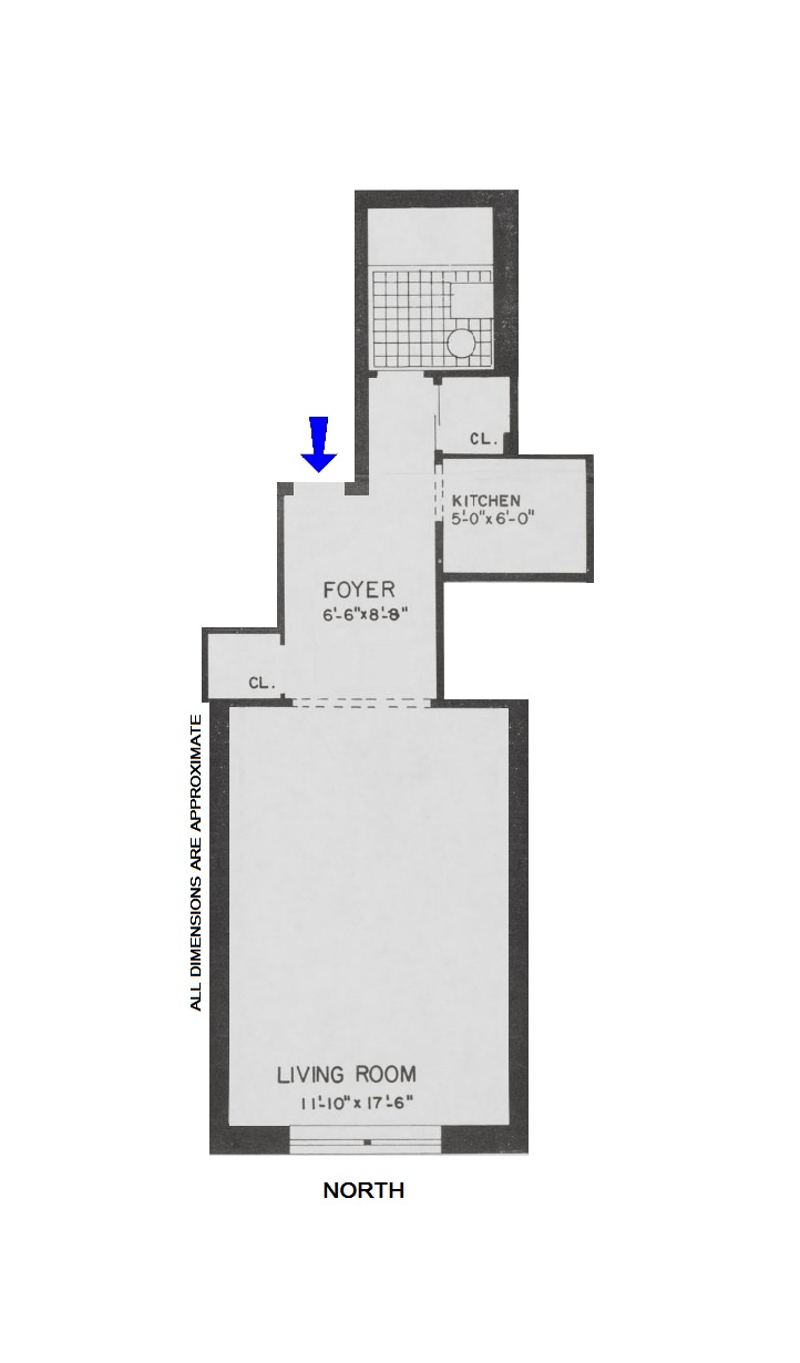 Floorplan for 534 East 88th Street, 3E