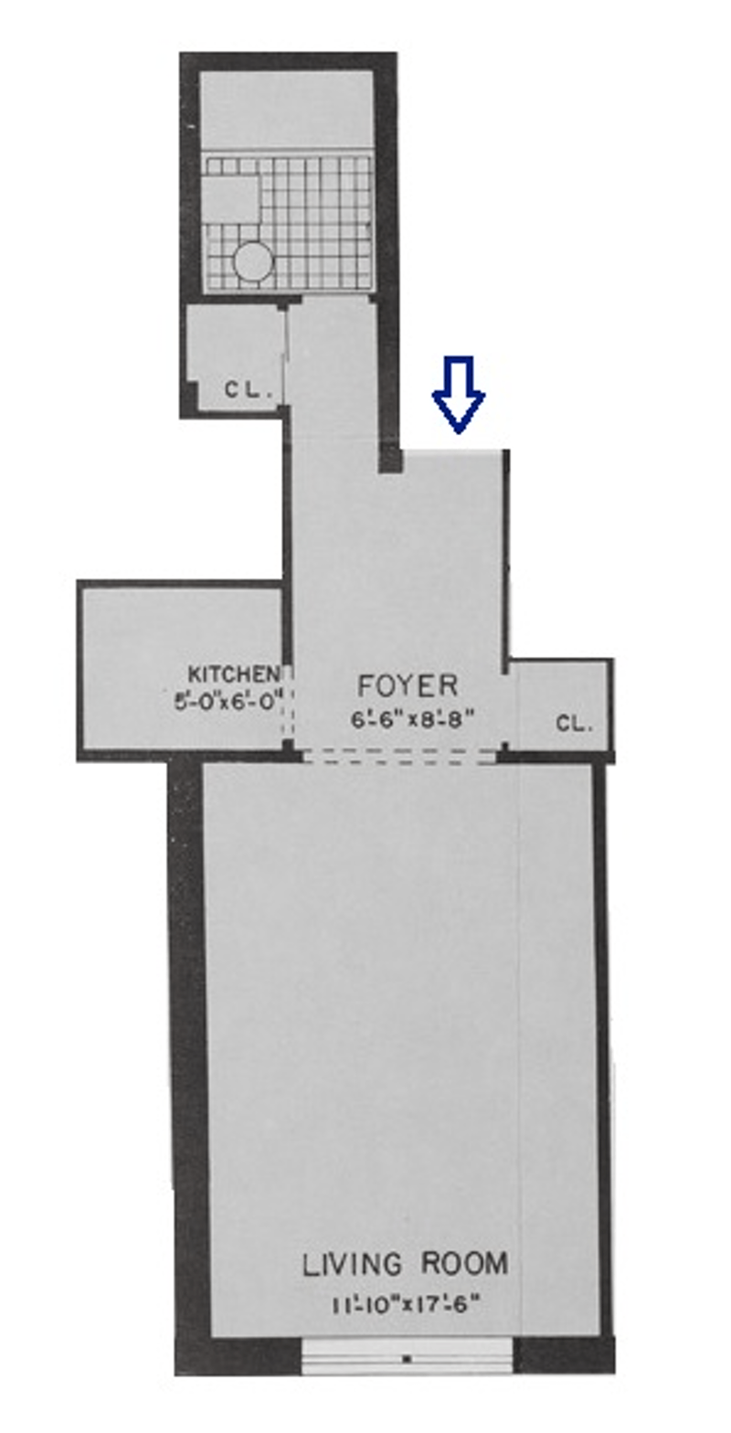 Floorplan for 534 East 88th Street, 4D
