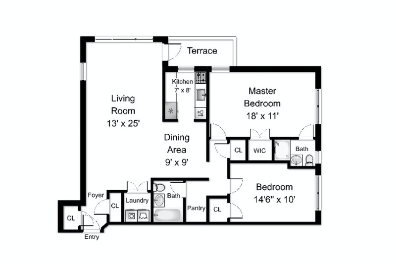 Floorplan for 3750 Hudson Manor Terrace, 6GW