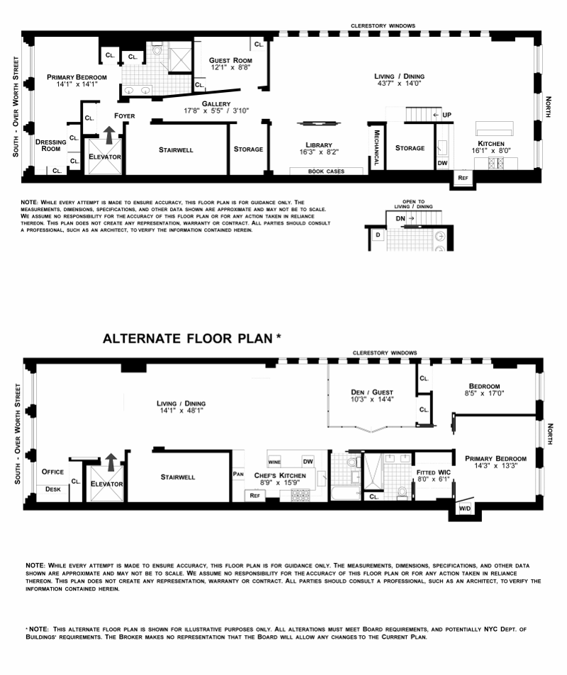 Floorplan for 39 Worth Street, 3W