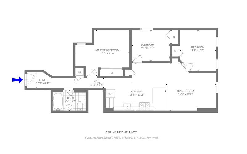Floorplan for 477 3rd Street, 5B