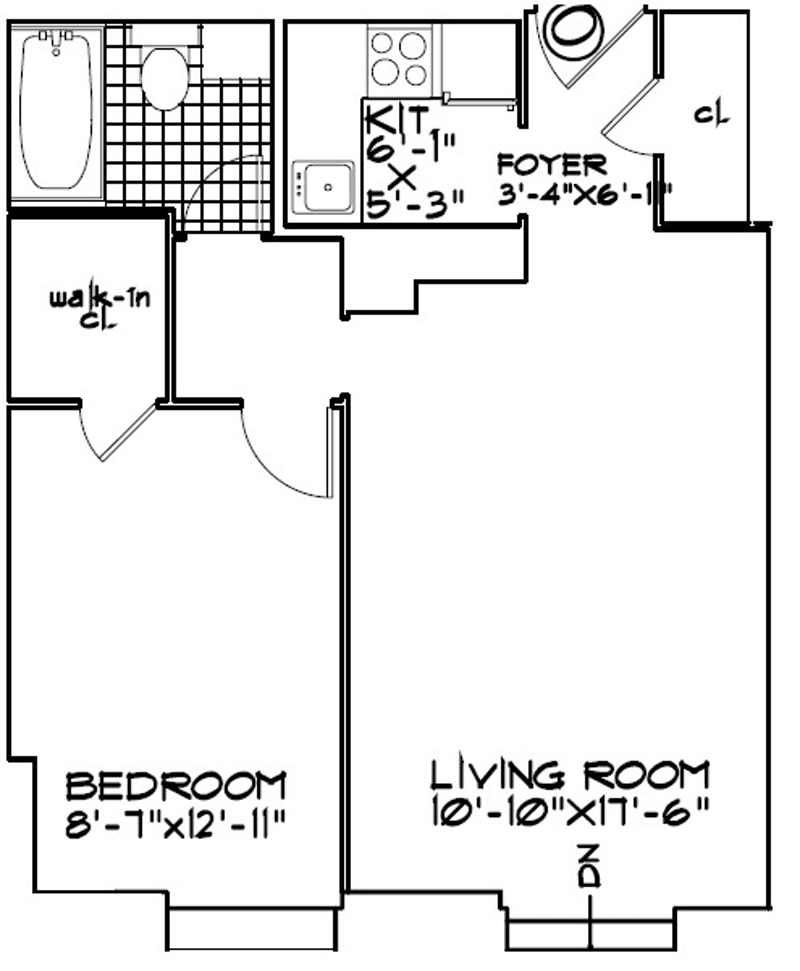Floorplan for 4 Park Avenue, 17O