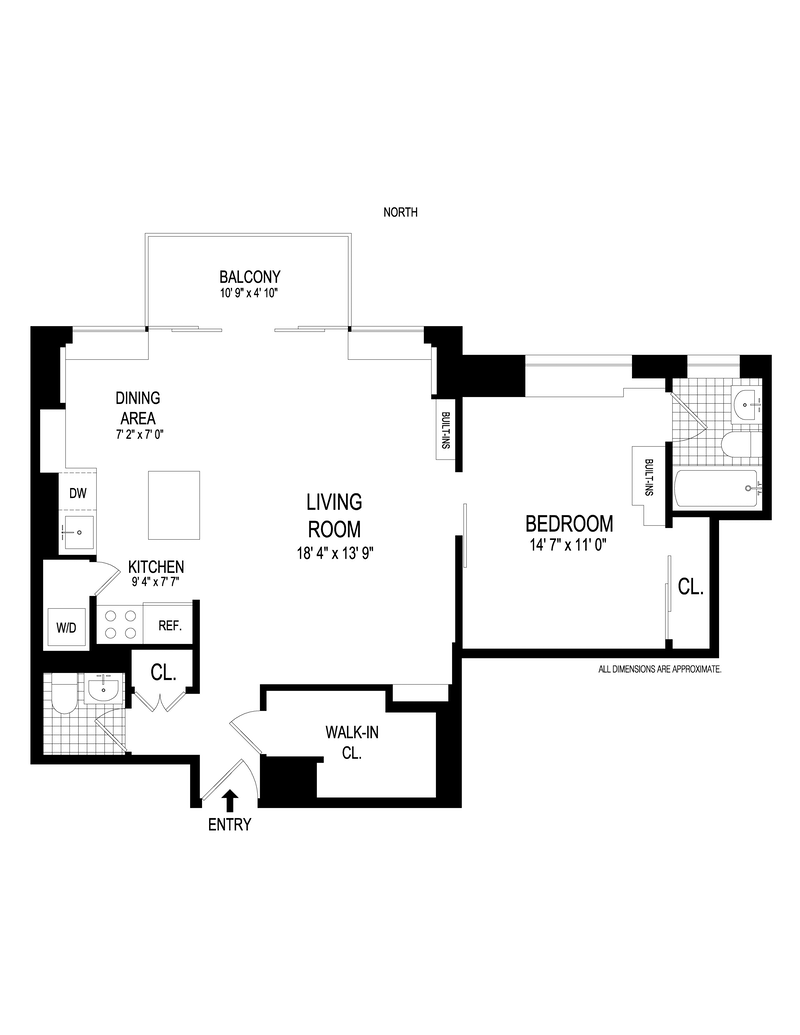 Floorplan for 161 West 61st Street, 31E