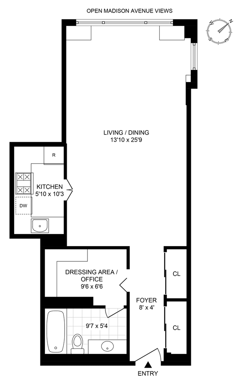 Floorplan for 27 East 65th Street, 11C