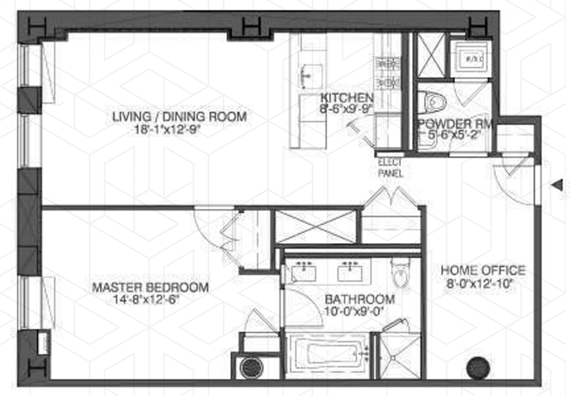 Floorplan for 260 Park Avenue South, 6F