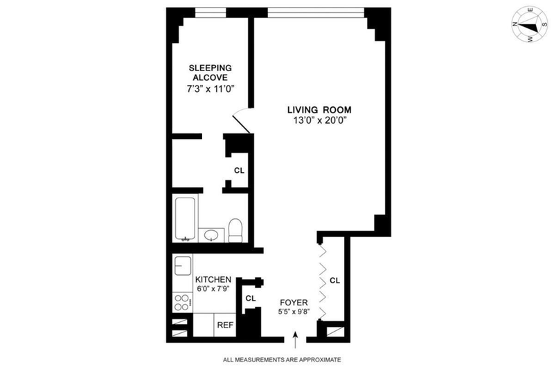 Floorplan for 201 East 25th Street, 14K