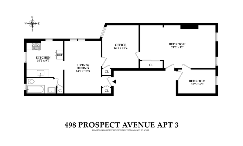 Floorplan for 498 Prospect Avenue, 2