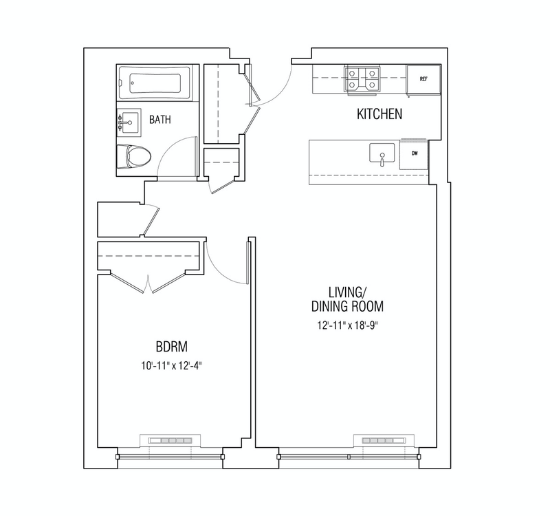 Floorplan for 58 Metropolitan Avenue, 3E