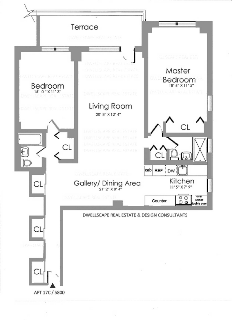 Floorplan for 5800 Arlington Avenue, 21C