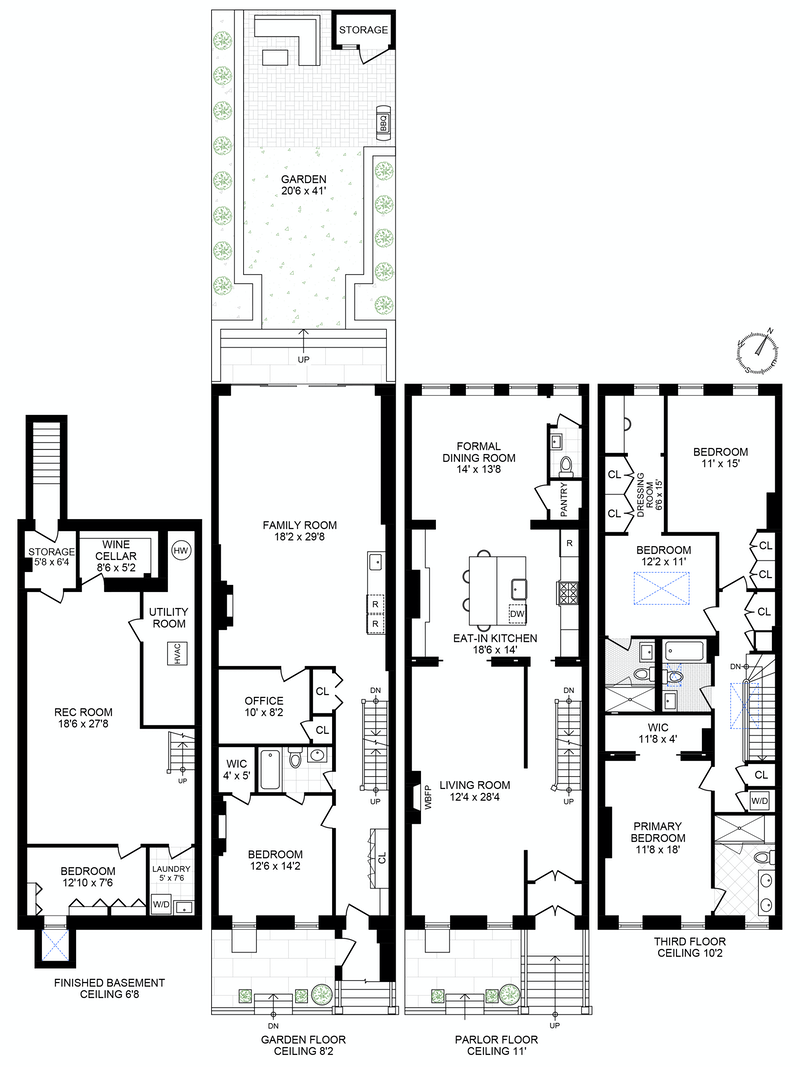 Floorplan for 1228 Bloomfield Street