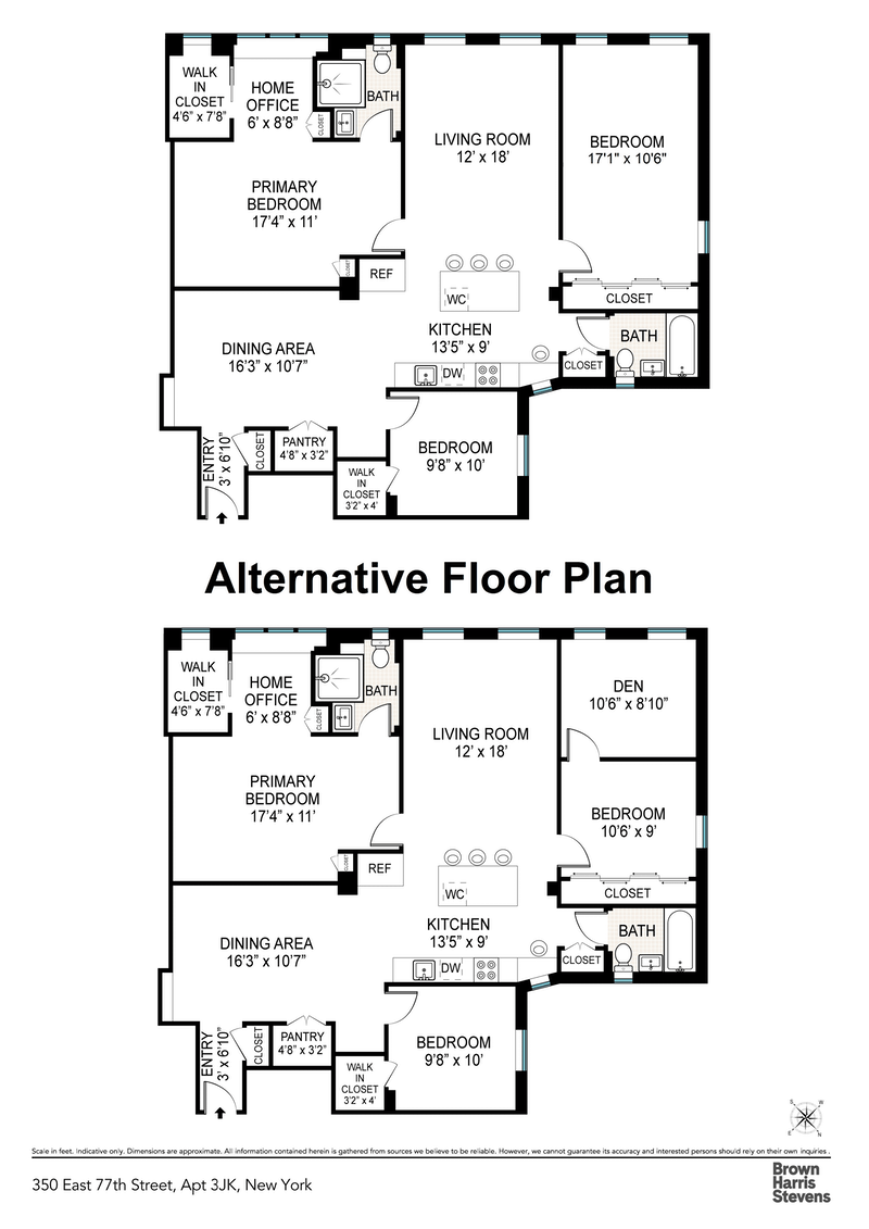 Floorplan for 350 East 77th Street, 3JK