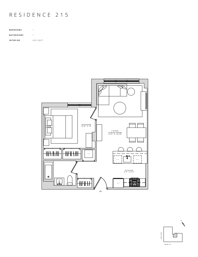 Floorplan for 185 18th Street, 215