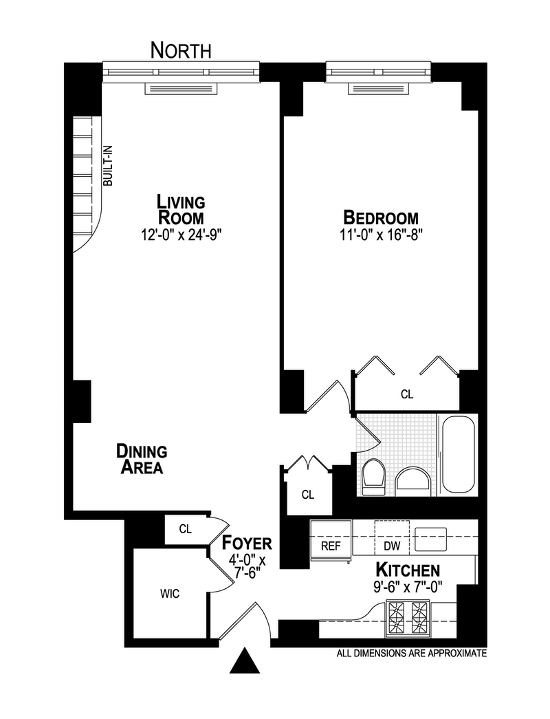 Floorplan for 245 East 25th Street, 9K