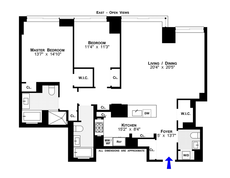 Floorplan for 212 Warren Street, 16A