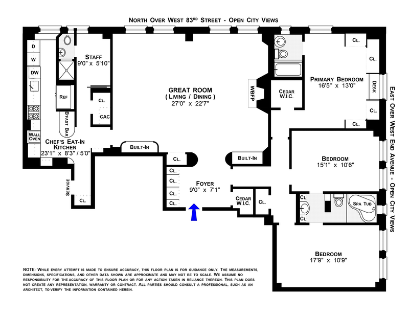 Floorplan for 473 West End Avenue