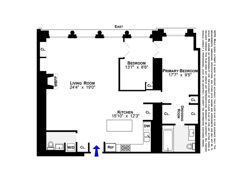 Floorplan for 95 Greene Street, 5D