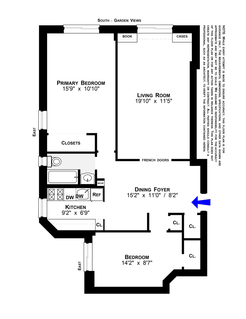 Floorplan for 316 West 84th Street