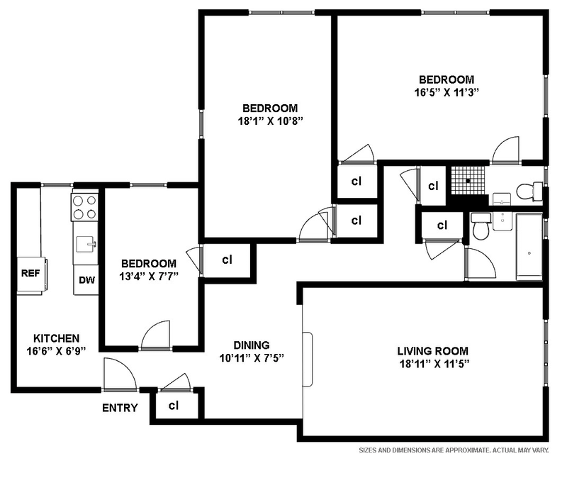 Floorplan for 77 -14 113th St