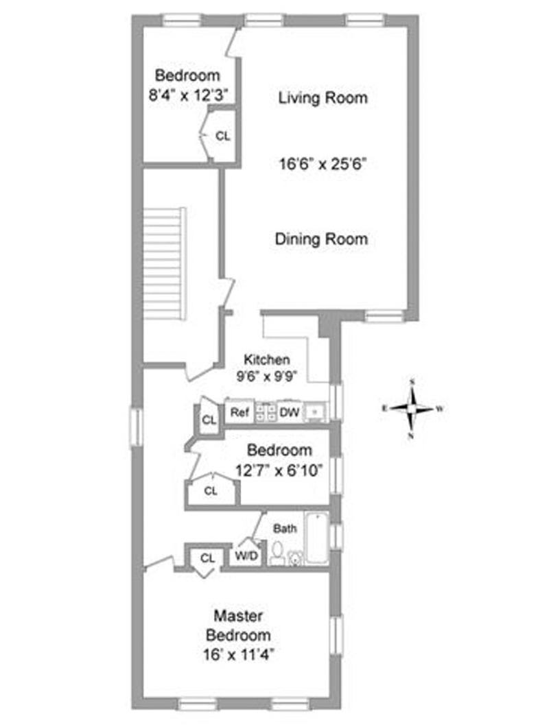Floorplan for 39 East 7th Street, 3