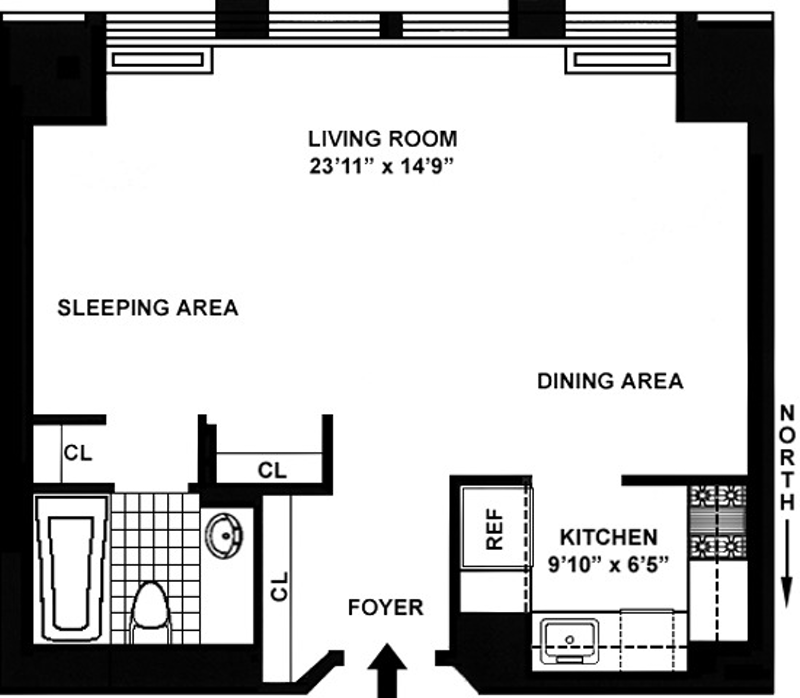 Floorplan for 150 West 56th Street, 2811