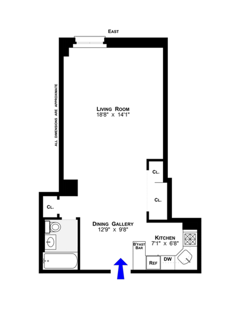 Floorplan for 720 Greenwich Street, 7G