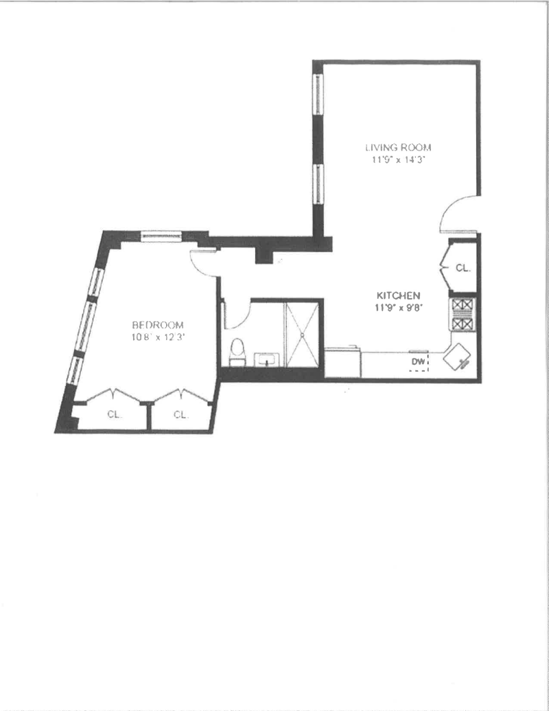 Floorplan for 120 Greenwich Street, 10H