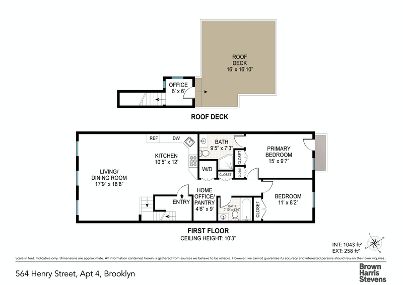 Floorplan for 564 Henry Street, 4