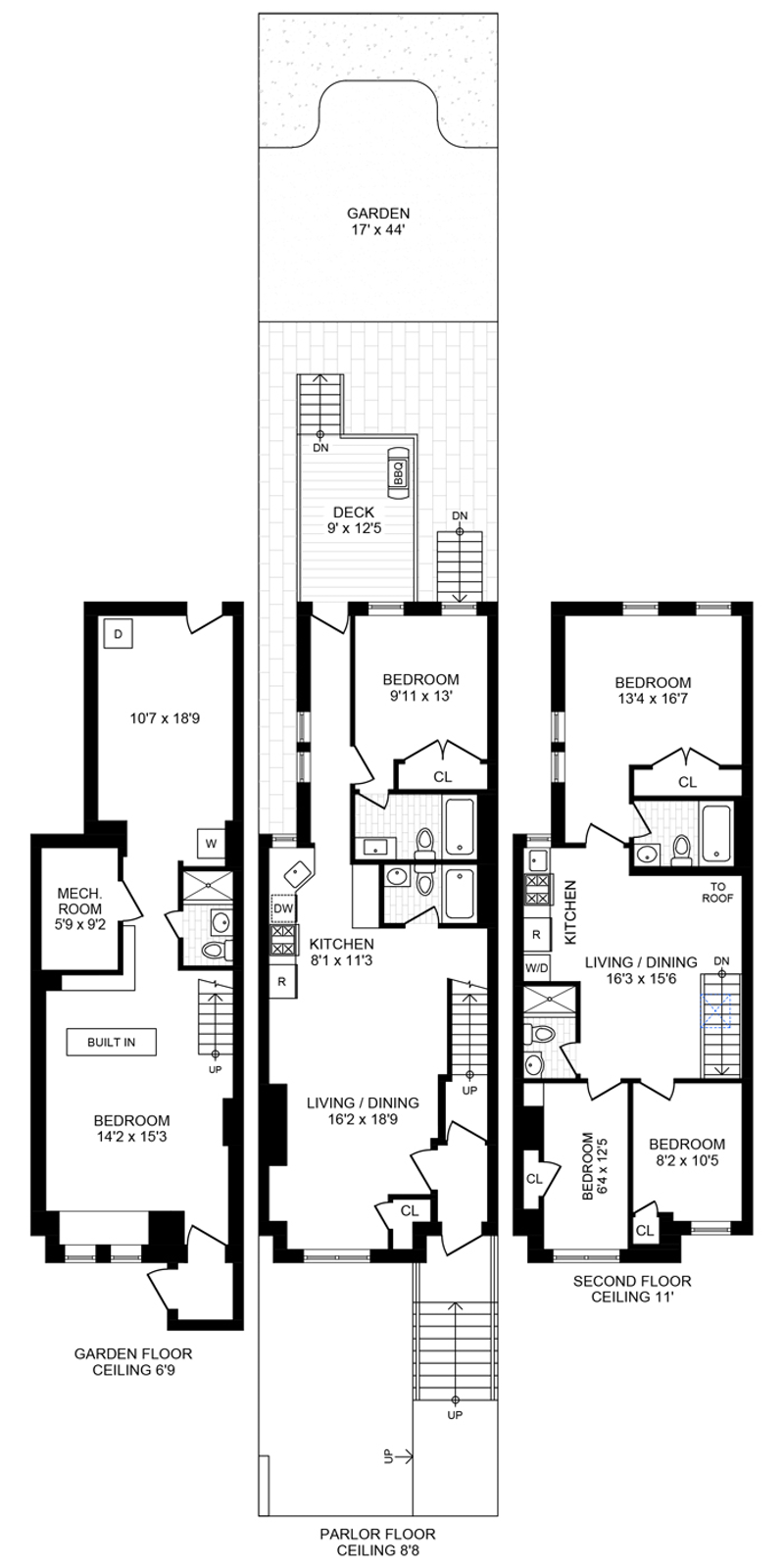 Floorplan for 1798 Pacific Street