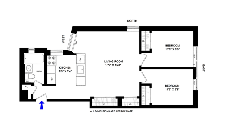 Floorplan for 70 Irving Place, 4C