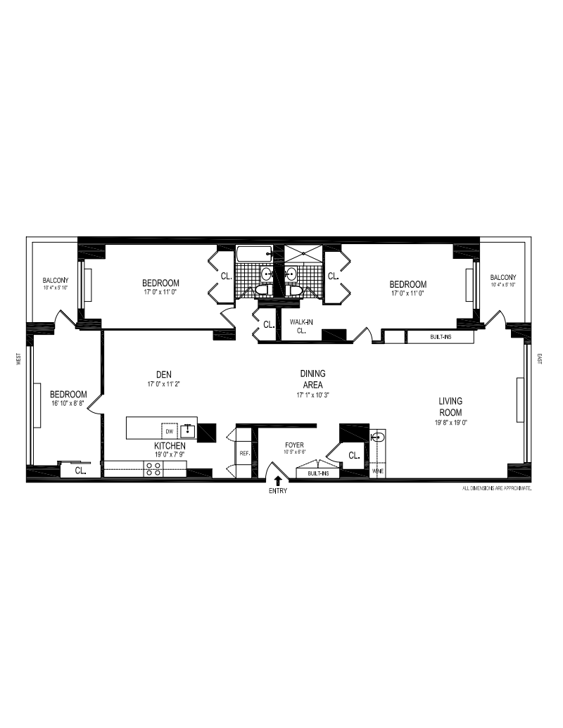 Floorplan for 251 East 32nd Street, 9BC