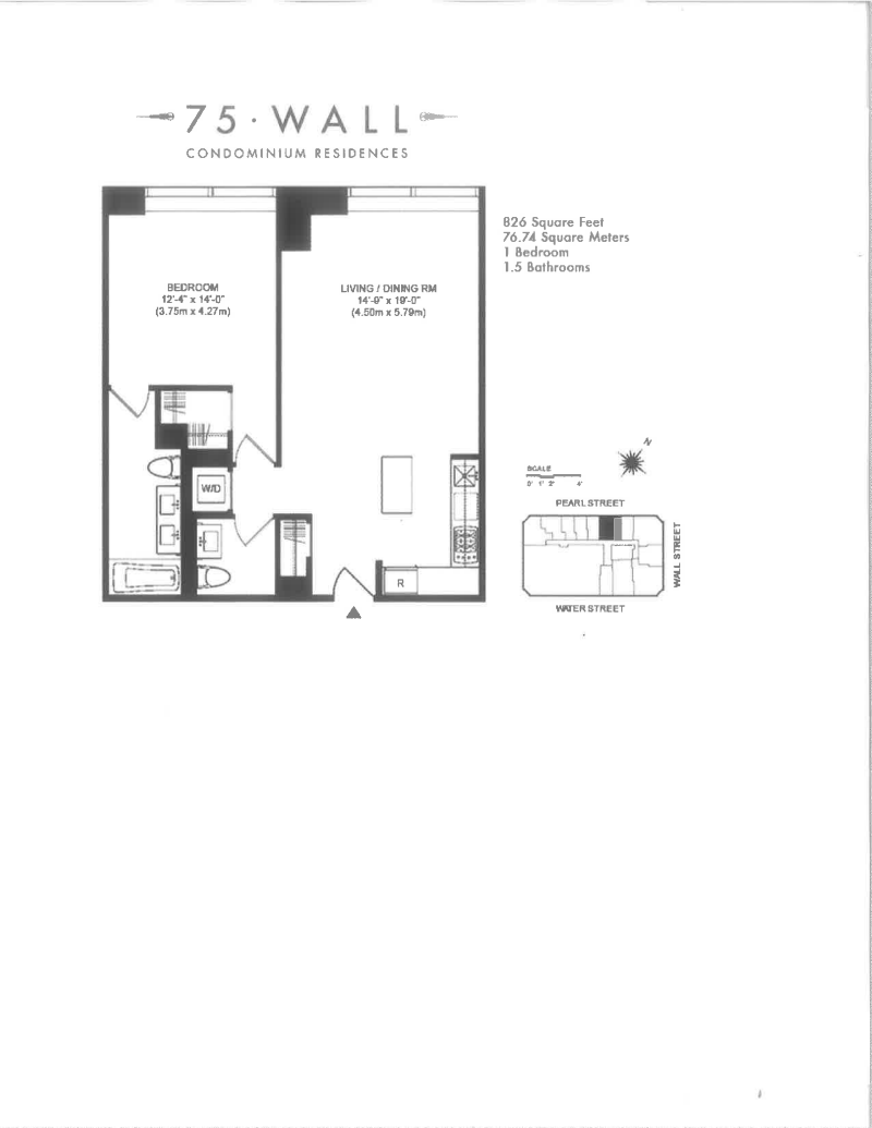 Floorplan for 75 Wall Street