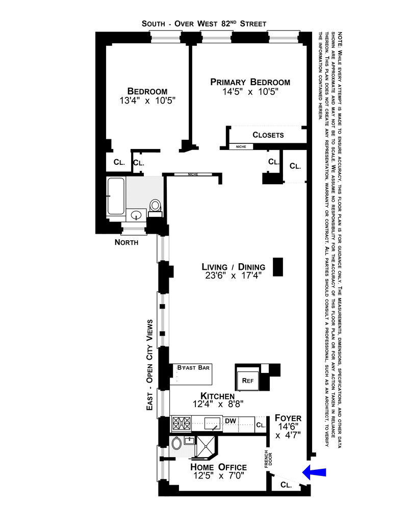 Floorplan for 35 West 82nd Street