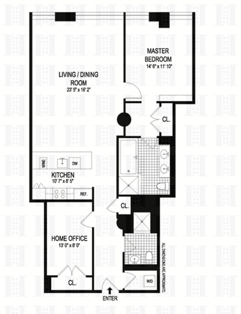 Floorplan for 70 Washington Street, 5C