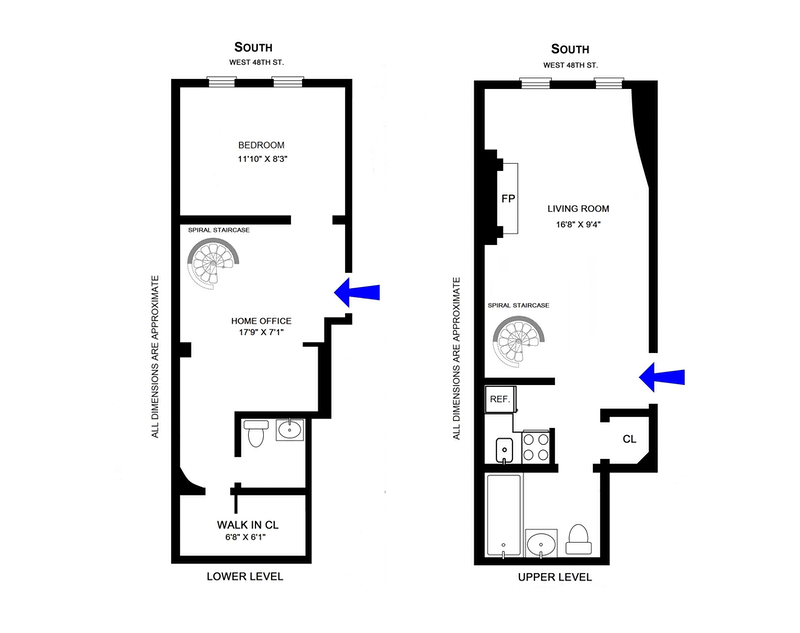 Floorplan for 437 West 48th Street, D