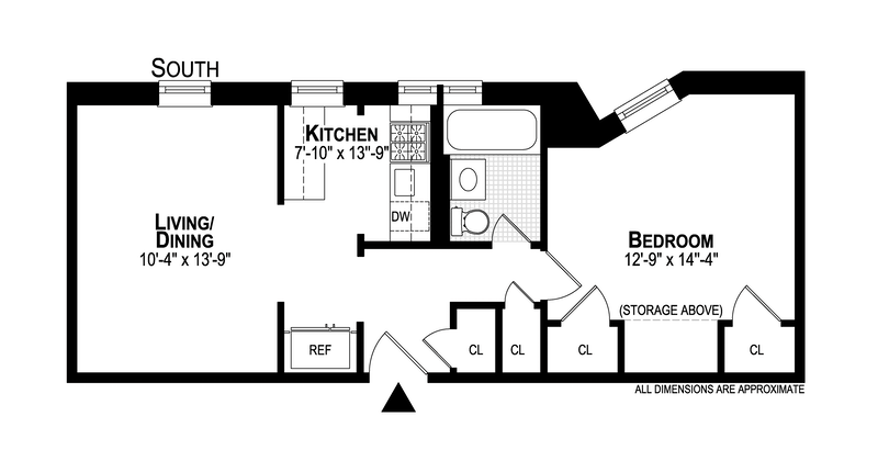 Floorplan for 485 Central Park West, 2F