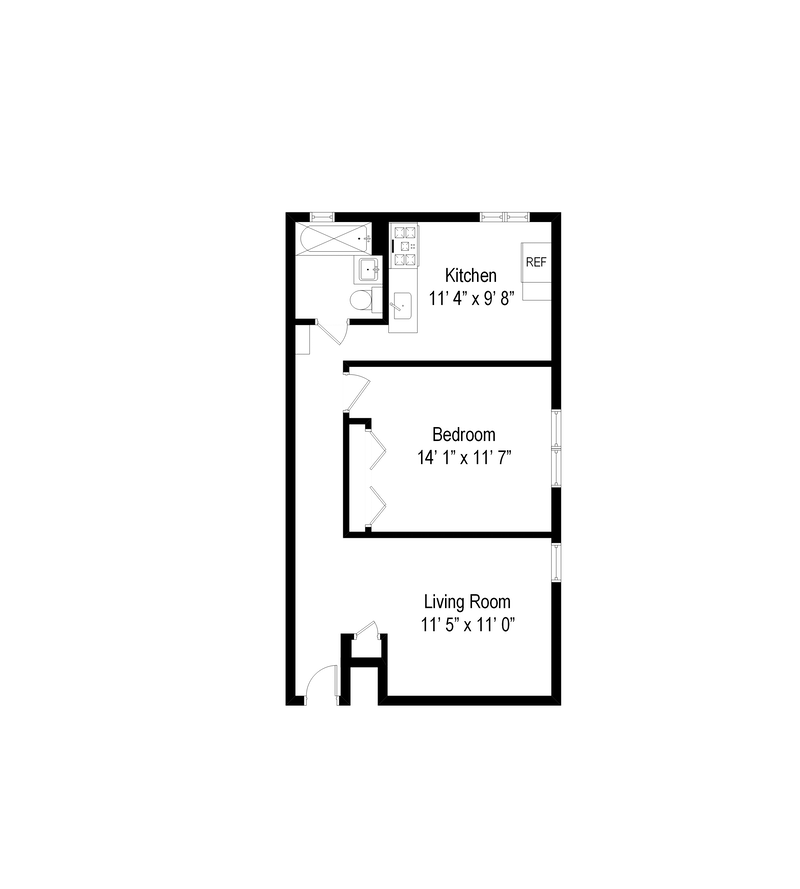 Floorplan for 315 56th St, C8