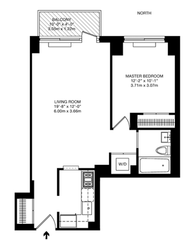 Floorplan for 515 East 72nd Street, 11M